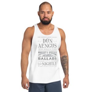 Dun Aengus unisex tank top - White, XS