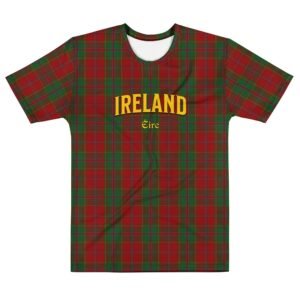 Ireland red tartan t-shirt