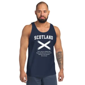 Scotland scots wha hae unisex tank top