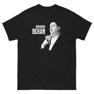 Brendan Behan dark unisex t-shirt