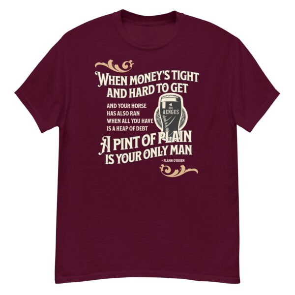 unisex-classic-tee-maroon-front-6874fd312f694.jpg
