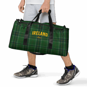 Ireland green tartan duffle bag