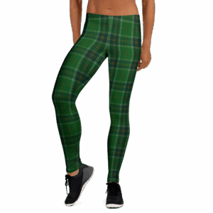 Ireland green tartan women's leggings