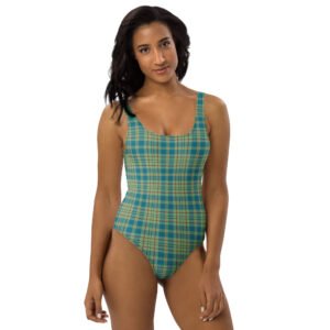 Kildare tartan one-piece swimsuit