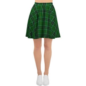 Ireland green tartan skater skirt