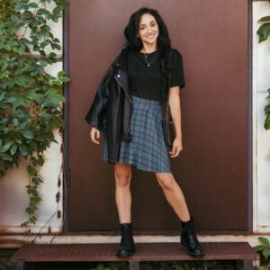 Fermanagh tartan skater skirt