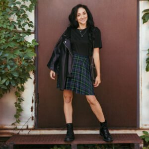Offaly tartan skater skirt