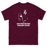 unisex-classic-tee-maroon-front-6890ec7b12384.jpg