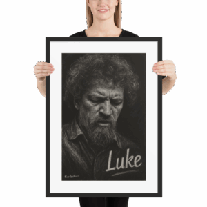 Luke Kelly framed matte paper poster