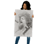 Luke Kelly "The Passion" Pencil Sketch Style Poster - Image 2