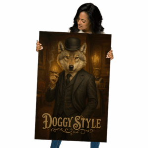 Wolf doggy style photo poster