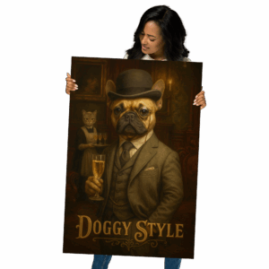 French Bulldog doggy style photo poster