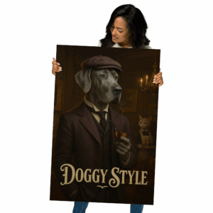 Great Dane doggy style photo poster