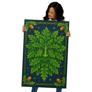 Celtic Green Man Art Poster – Nature Spirit Wall Print