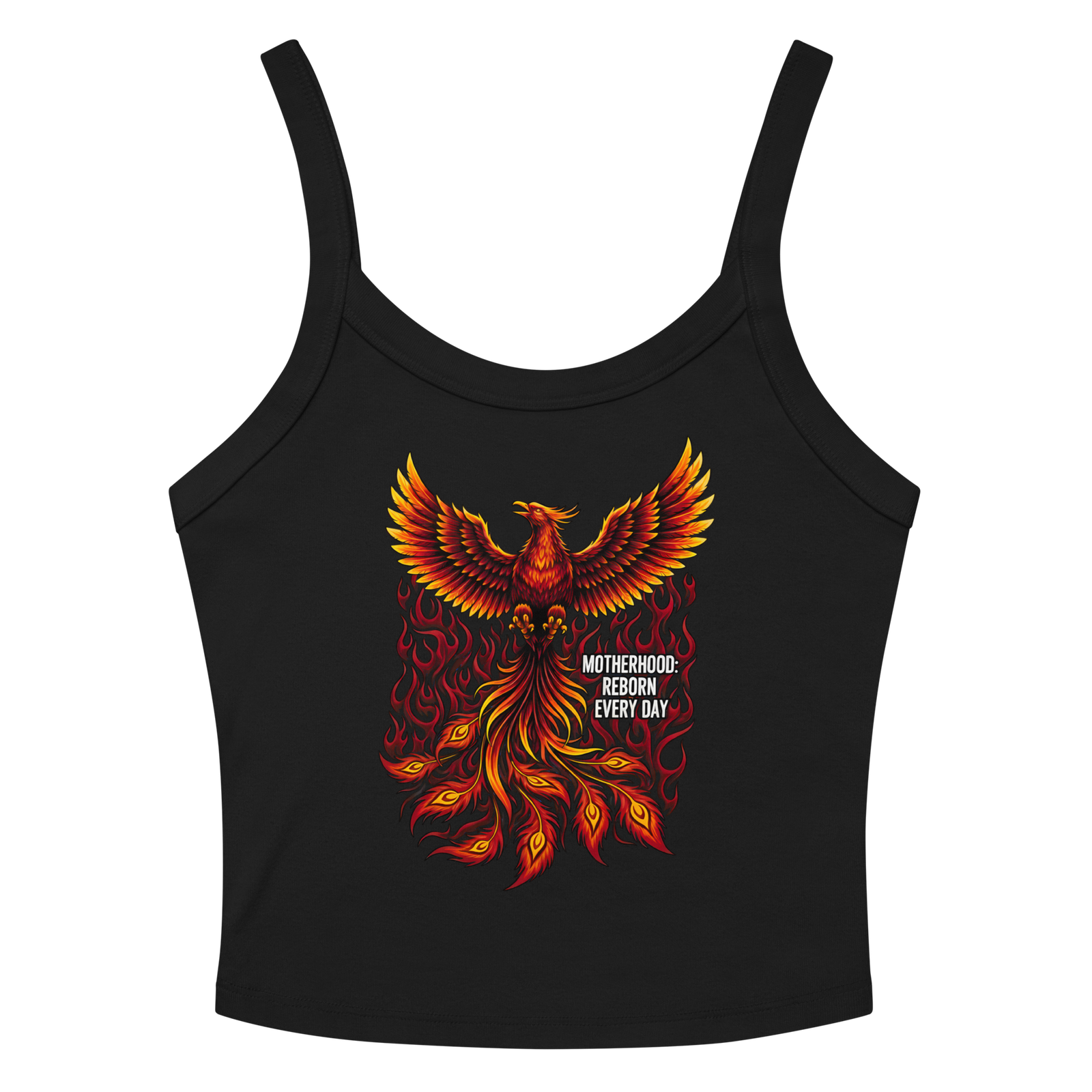 Motherhood reborn phoenix women’s micro-rib tank top