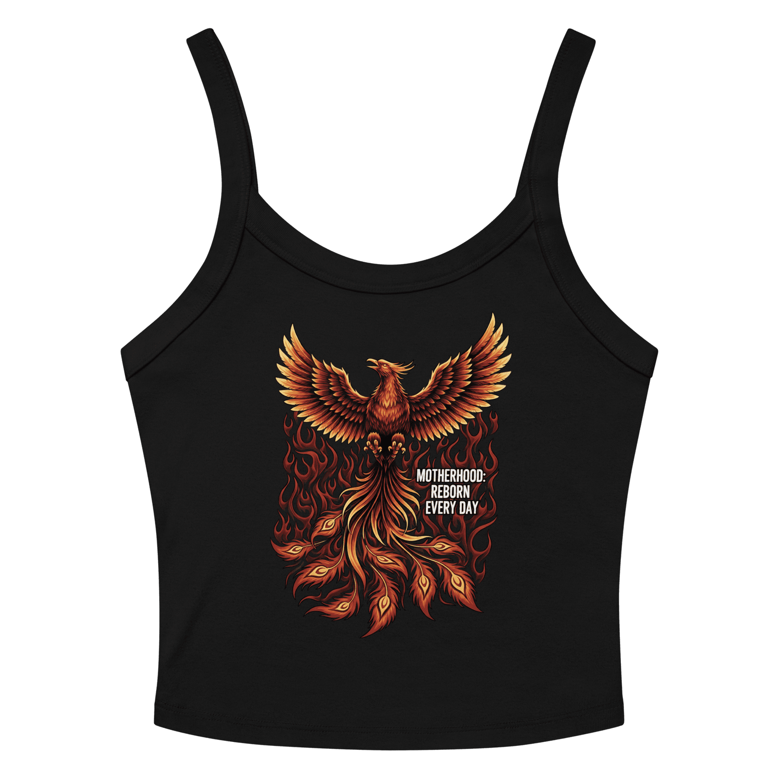 Motherhood reborn phoenix women’s micro-rib tank top
